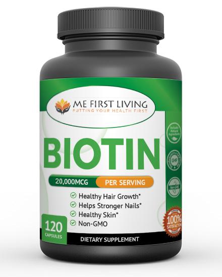 Biotin 20,000 MCG, Vegan Friendly - 120 Capsules