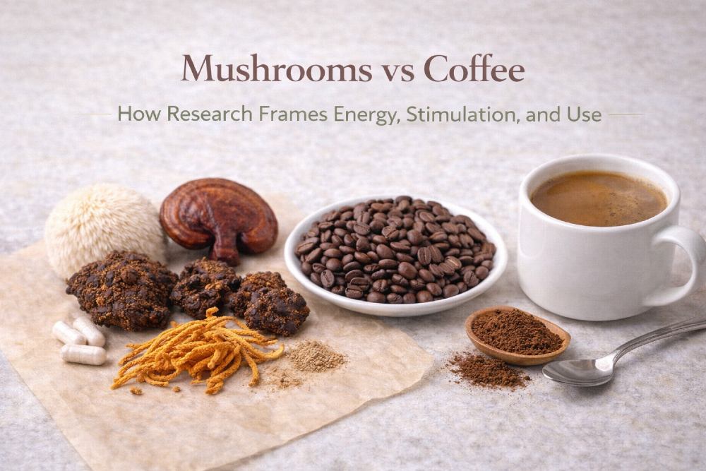 Mushrooms vs Coffee: How Research Examines Energy – Me First Living